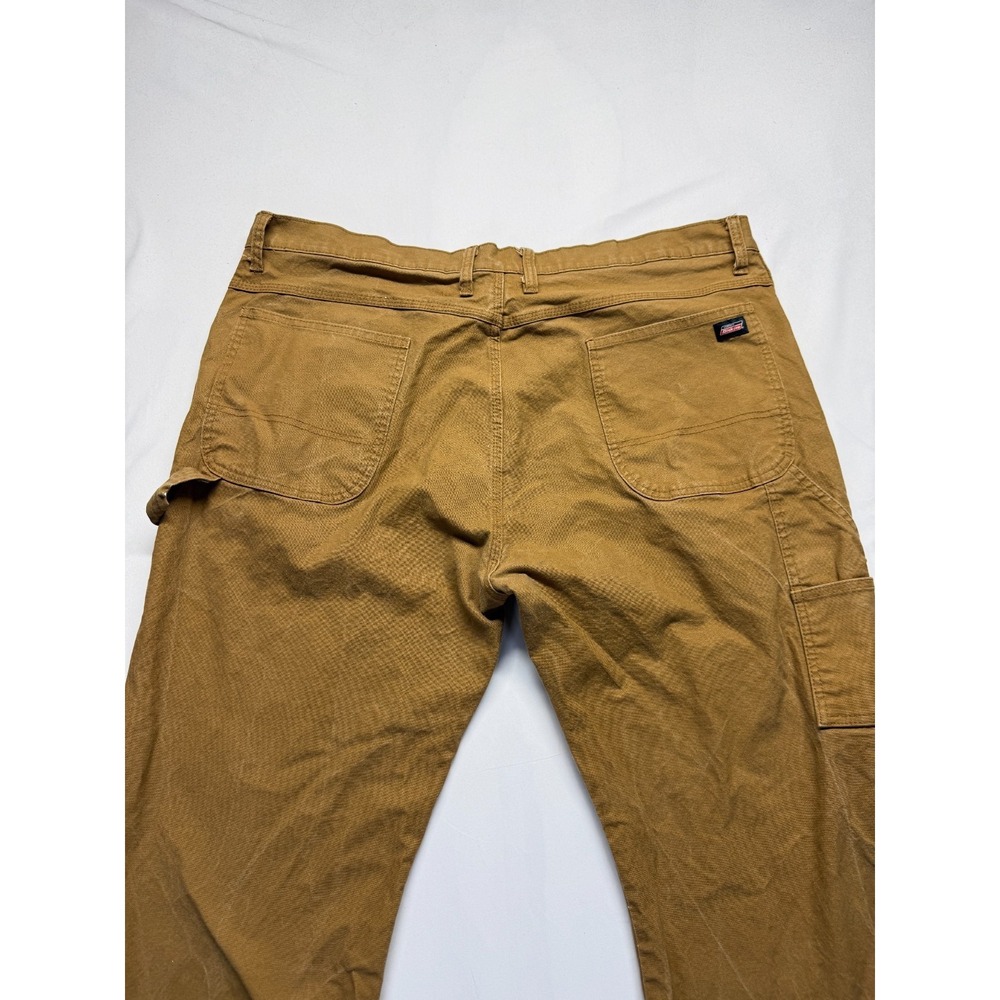 Genuine Dickies Flex Duck Utility Carpenter Pants Mens 42x29 Brown Workwear - Picture 12 of 14